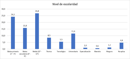 NIVEL DE ESCOLARIDAD